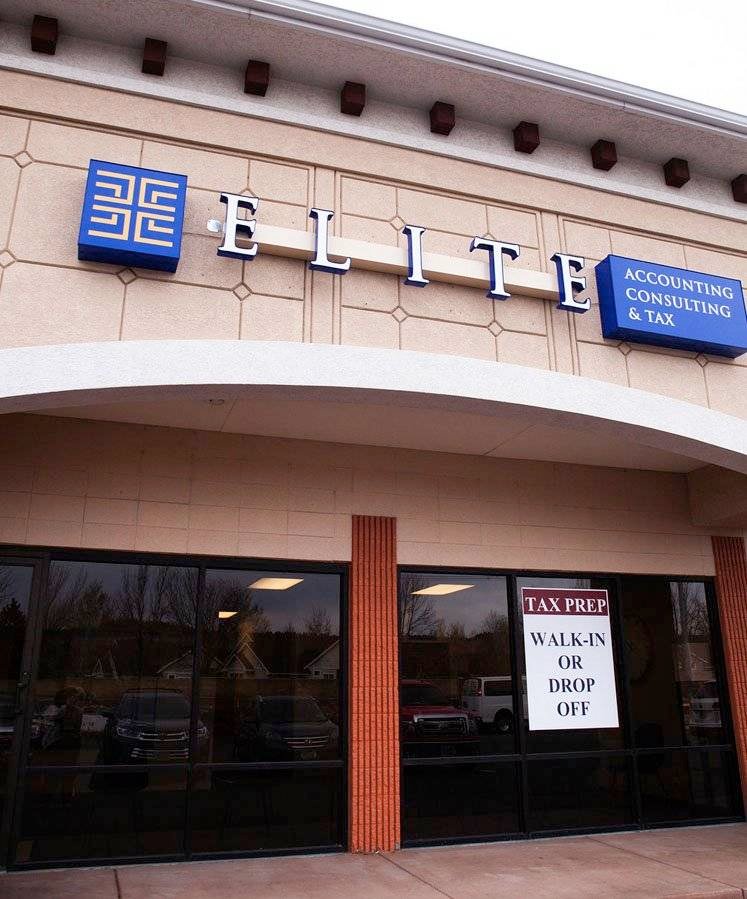 The front of the Elite Accounting, Consulting & Tax location on Grand Avenue on the Billings West End.